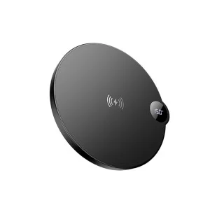 Incarcator wireless Borofone BQ39 Cypress desktop wireless fast charger with digital display [Black]